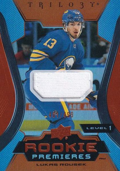 jersey RC karta LUKÁŠ ROUSEK 23-24 Trilogy Common Rookie Premieres Jersey /499